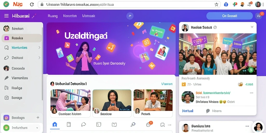 Screenshot menampilkan antarmuka pengguna yang ramah.