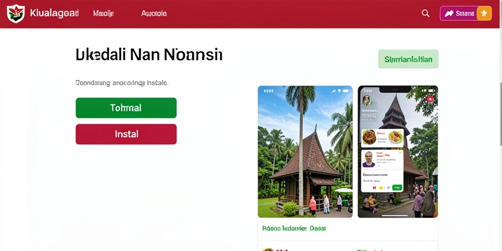 Tampilan menu utama yang menarik dan mudah dinavigasi.