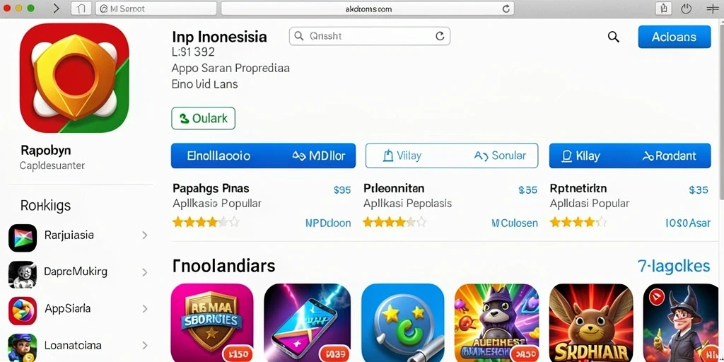 Tampilan awal yang menarik dan mudah dinavigasi.