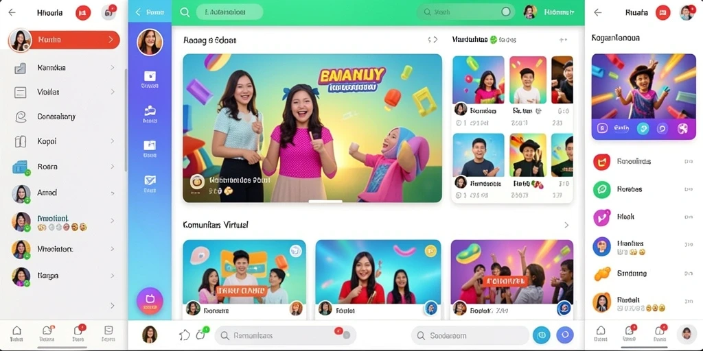 Tampilan menu utama yang menarik dan mudah dinavigasi.