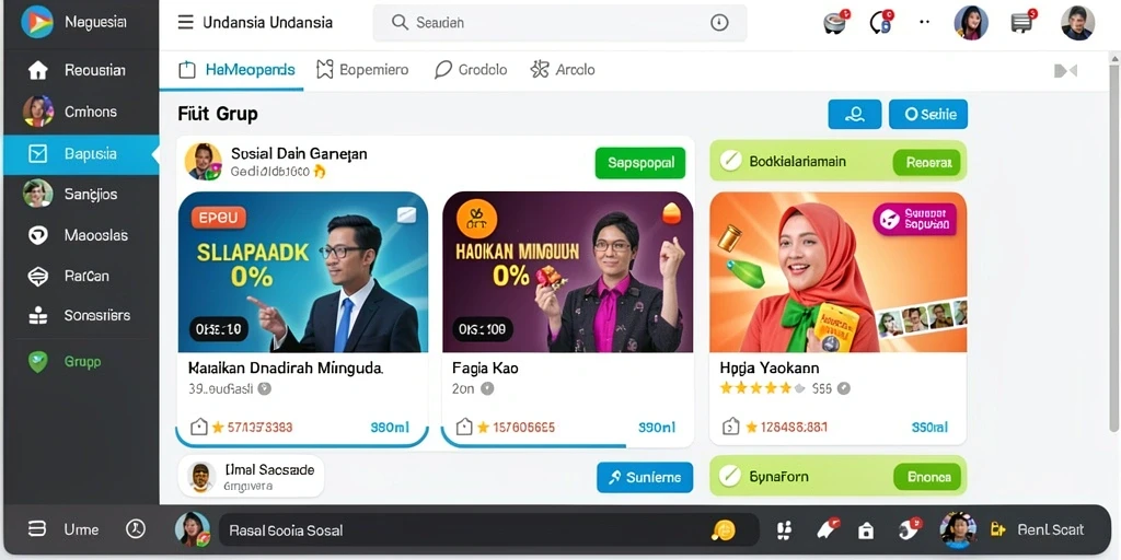 Tampilan antarmuka yang menarik dan mudah digunakan.