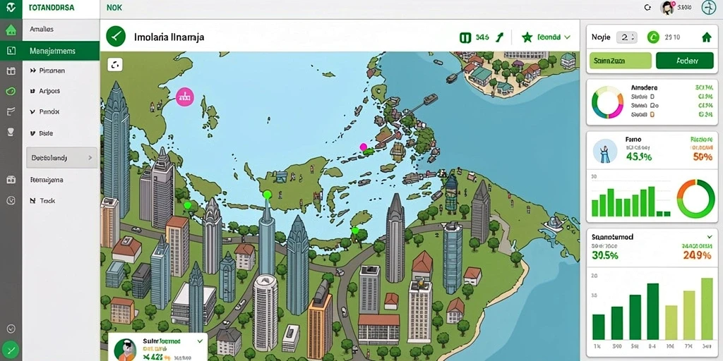 Tampilan awal yang menarik dan intuitif.