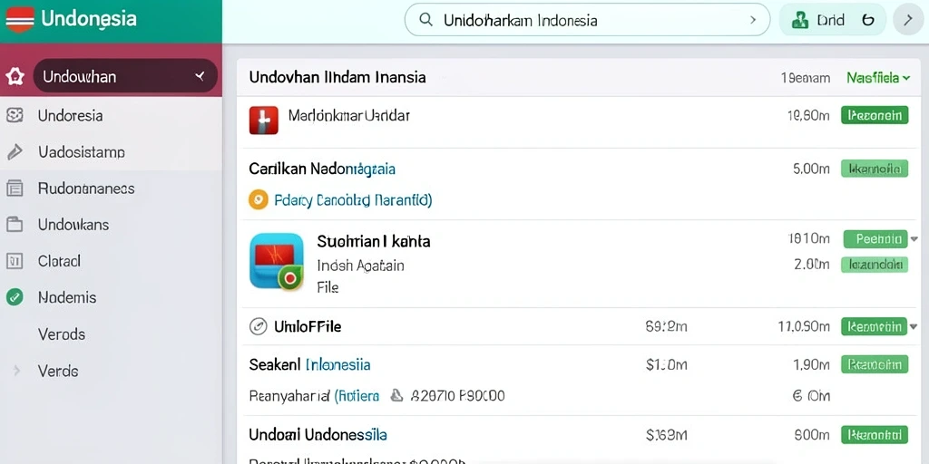 Tampilan menarik dari antarmuka aplikasi.