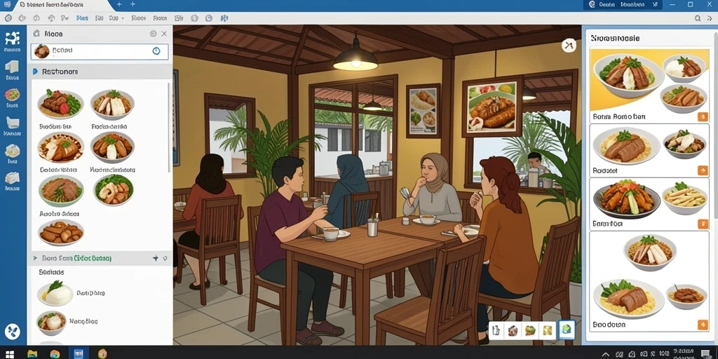 Tampilan antarmuka pengguna yang modern dan simpel.