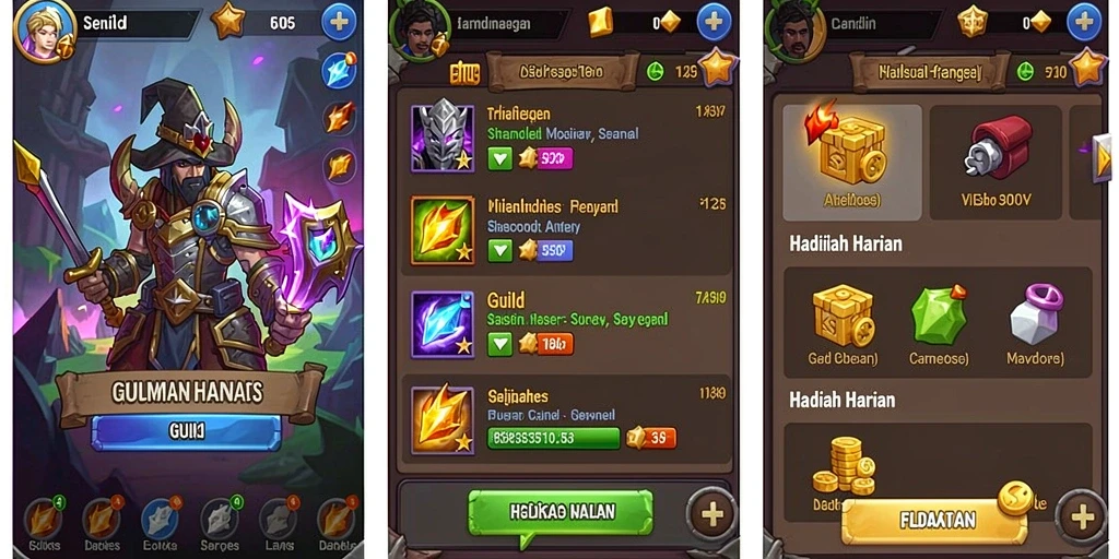 Tampilan karakter utama yang menawan di ZORO77.